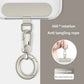 Metal Phone Lanyard Gasket Patch Rotatable Metal Buckle Hanging   Steel Clip Card Cord Tab Mobile Phone Accessories