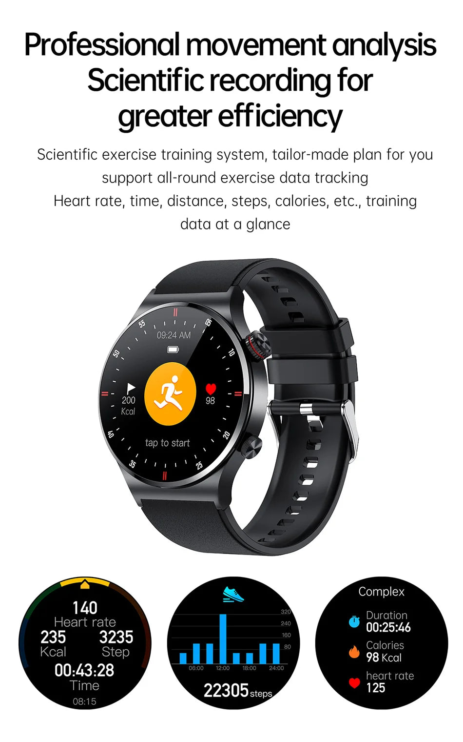 GPS ECG+PPG Bluetooth Call Smart Watch Men 2025 Sports Bracelet NFC Waterproof Custom Watch Face Men SmartWatch For IOS Android