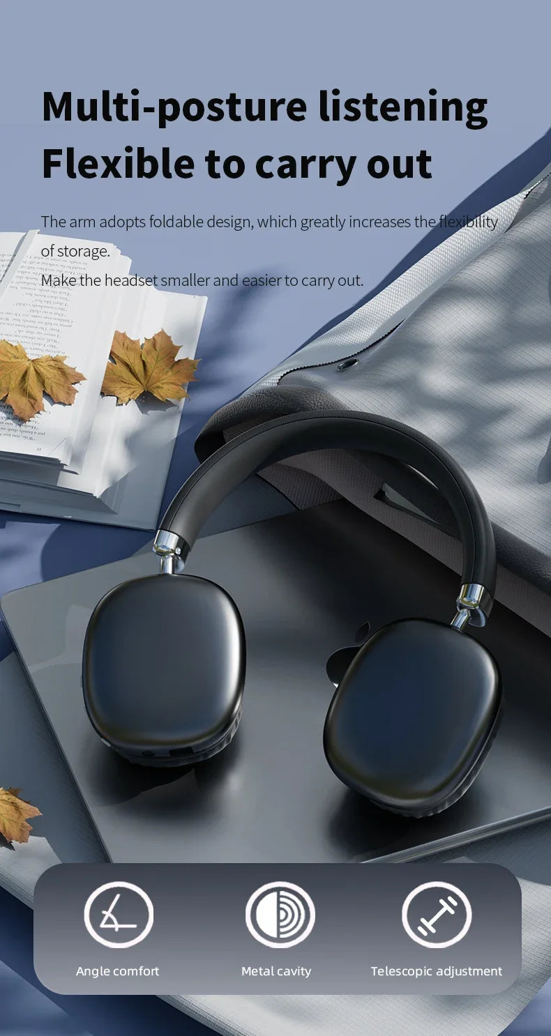 2025 NEW Air Max Bluetooth Earphone Over ear Wireless Headset stereo surround gaming Headphone For Apple Iphone Xiaomi Phone