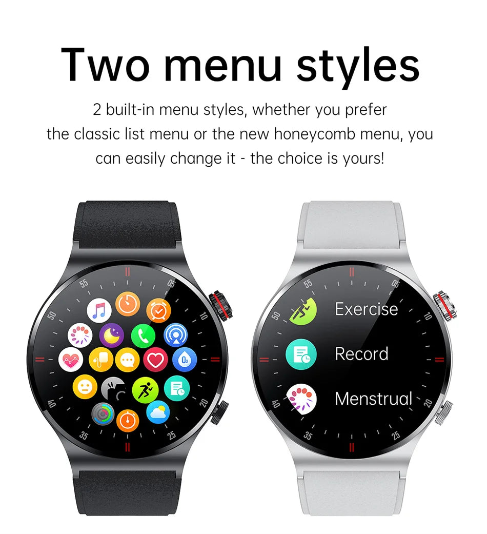GPS ECG+PPG Bluetooth Call Smart Watch Men 2025 Sports Bracelet NFC Waterproof Custom Watch Face Men SmartWatch For IOS Android