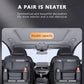 SEAMETAL 6-Pocket Car Seat Back Storage Bag Wear-Resistant Car Backseat Organizer Tissue/Cup Holder Waterproof Anti-Kick Pad