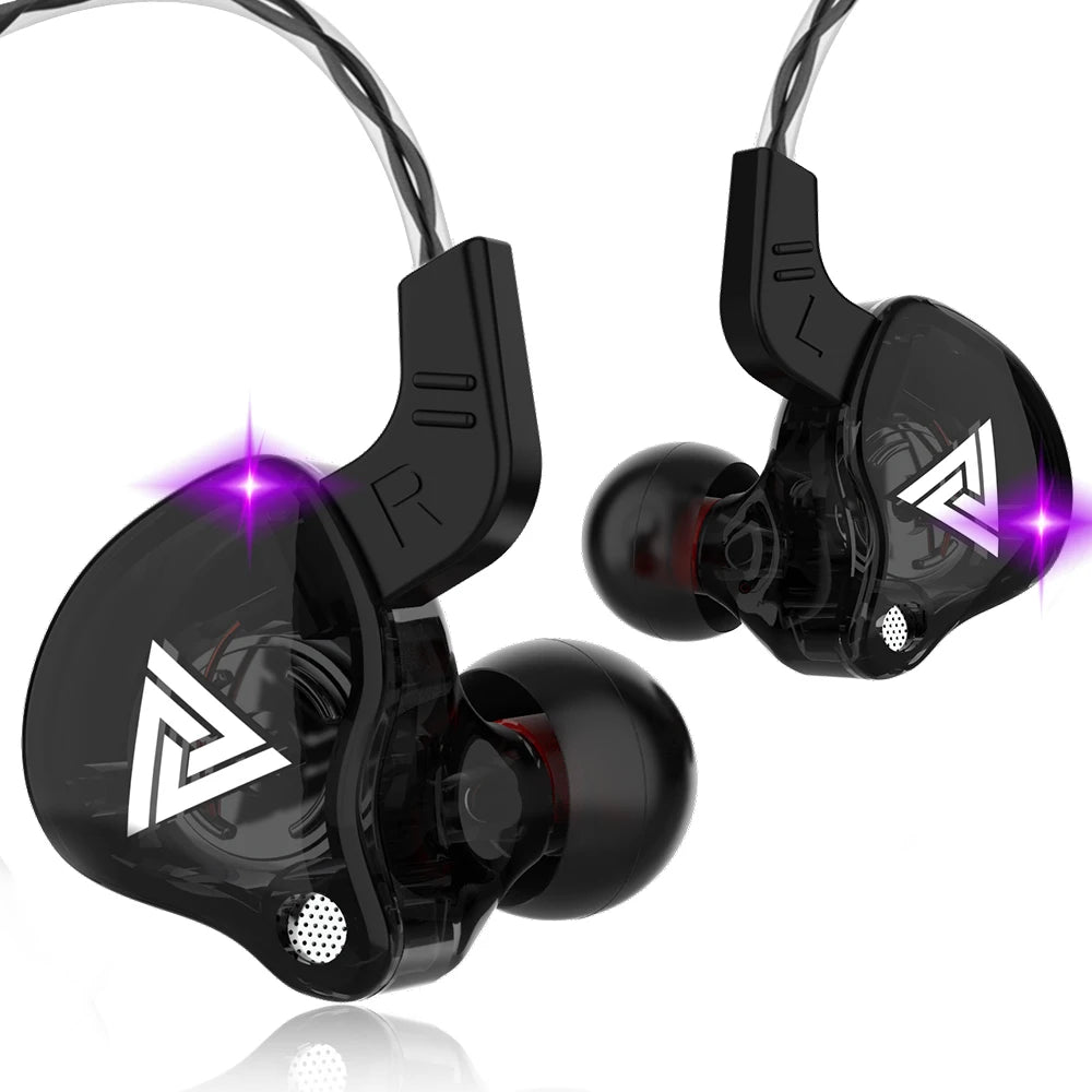 Genuine QKZ AK6 Gaming Headset Gamer Headphones 3.5mm Cable Ear Phones Noise Reduction Hands Free Wired Earphones For Sports