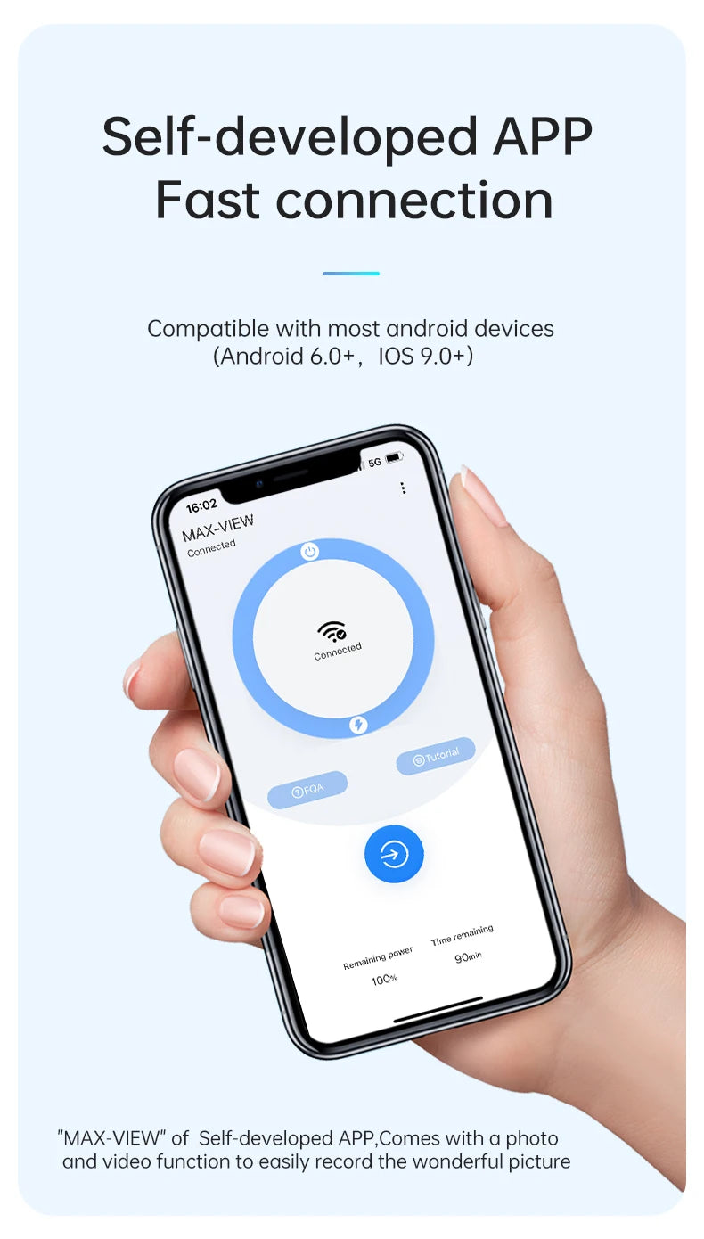 50X-1000X WiFi Digital Electronic Microscope Portable 200W Pixel Typc-C Charging LED Adjustable For Android IOS PC Magnifier