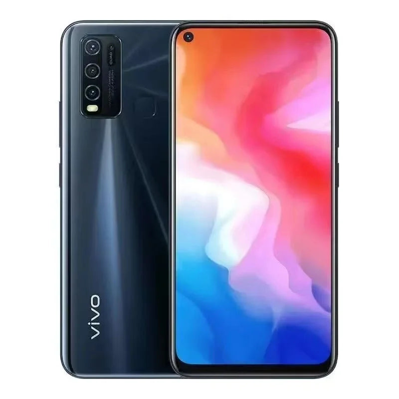 4G Smartphone Original VIVO Y50 8GB 128GB 5000mAh 6.51inch 2340x1080px CPU Snapdragon 13MP + 16MP 4 Cameras Android