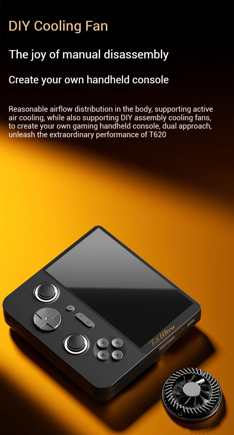 GAMEMT E5 Ultra Gaming Console Hall-Effect Joystick Handheld 5" 1280*720 60Hz IPS Touch Screen 5000mAh Portable Android Consoles