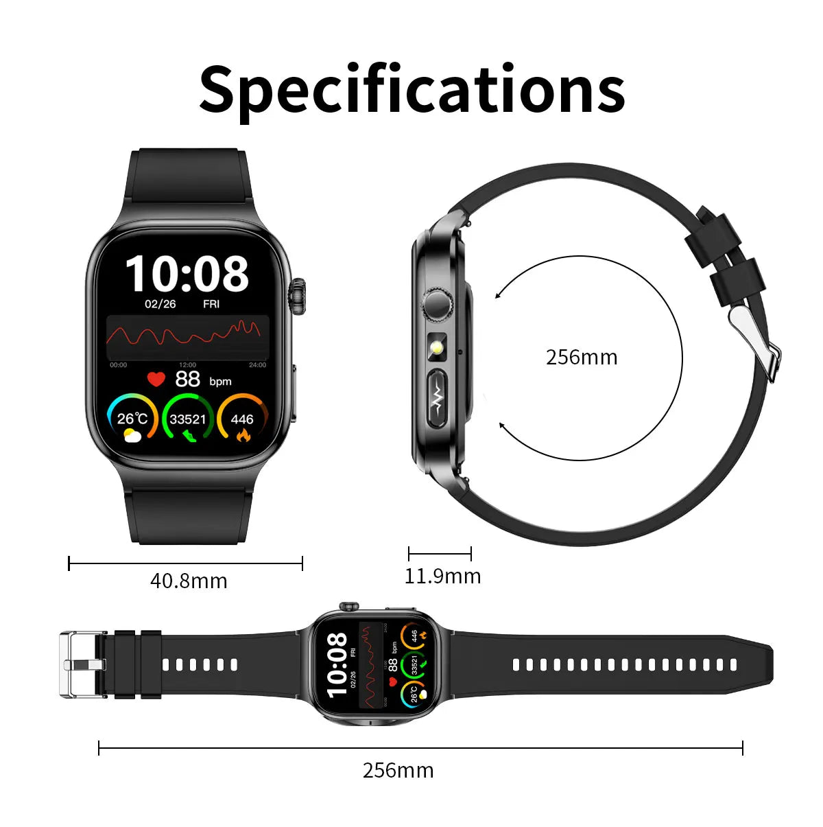 2025 New Smart Watches For man Health ECG+HRV Blood Oxygen Uric Acid Fitness Sport Tracker Watch body fat Sleep Call Smartwatch