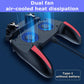 H10 4 Fingers Mobile Phone Game Handle with Radiator Aim Shooting Gamepad Joystick Controller for IOS Android Gaming Accessories
