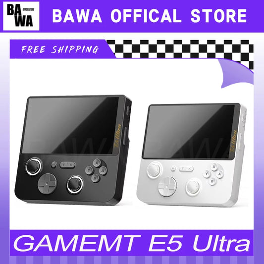 GAMEMT E5 Ultra Gaming Console Hall-Effect Joystick Handheld 5" 1280*720 60Hz IPS Touch Screen 5000mAh Portable Android Consoles