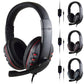Headphones 3.5mm Wired Gaming Headset Earphones Music For PS4 Play Station 4 Game PC Chat computer With Microphone