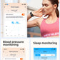 LIGE New GPS Sports Smart Bracelet Men AI Healthy Blood Pressure Fitness Tracker Pedometer Call Reminder Smartwatch Band Women