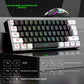 Keyboard and mouse sets 60% RGB gaming with keyboards mouse combo pc kit gamer backlit mini 61 keys computer wired set key board