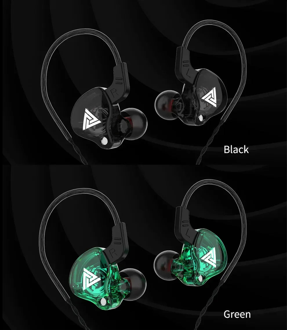 Genuine QKZ AK6 Gaming Headset Gamer Headphones 3.5mm Cable Ear Phones Noise Reduction Hands Free Wired Earphones For Sports