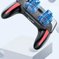 H10 4 Fingers Mobile Phone Game Handle with Radiator Aim Shooting Gamepad Joystick Controller for IOS Android Gaming Accessories