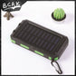 Real Capacity 200000mAh  Large Capacity Solar Power Bank New Portable With Lanyard Compass External Battery Outdoor Camping