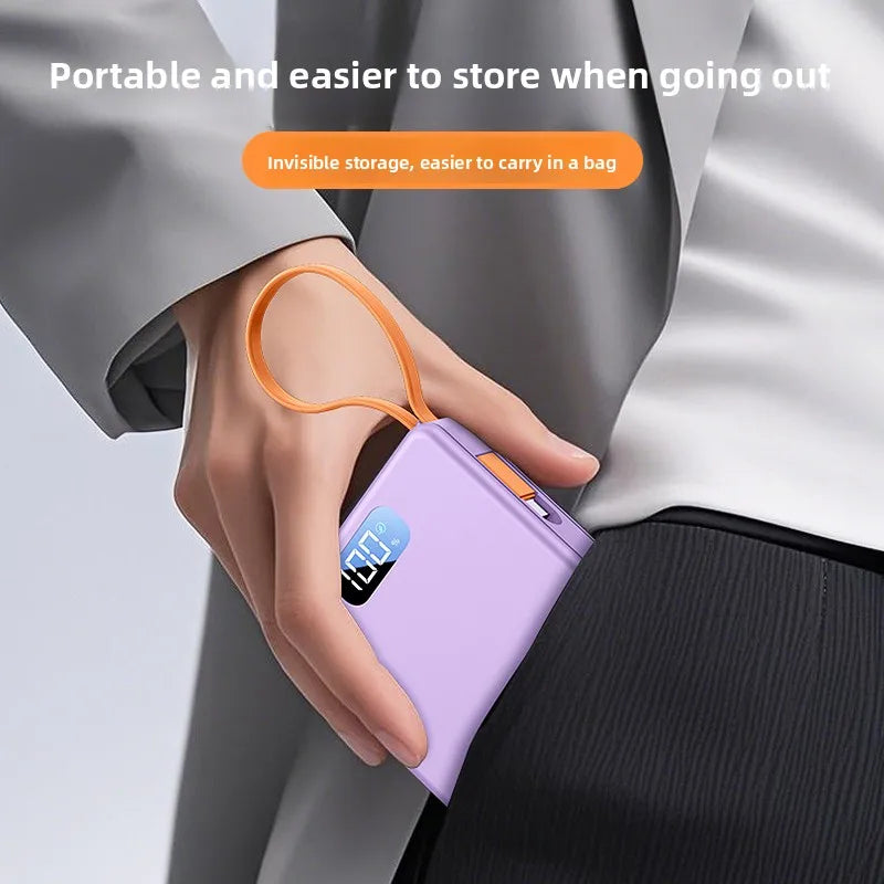 4*18650 Power Bank Cases 10W Battery Holder Portable 22.5W Type C Fast Charging Shell for iPhone Xiaomi With Charging Cable