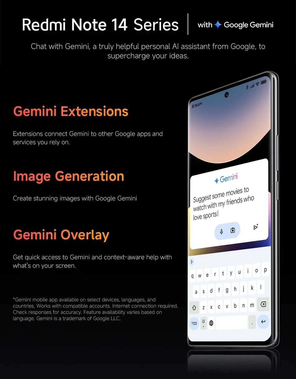 Xiaomi Redmi Note 14 Pro+ 5G 6.7" AMOLED 200MP Camera 120Hz Snapdragon 7s Gen 3 Global Version