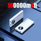 Lenovo 120W 500000mAh High Capacity Power Bank Fast Charging Powerbank Digital Display Portable Battery Charger For iPhone VIVO