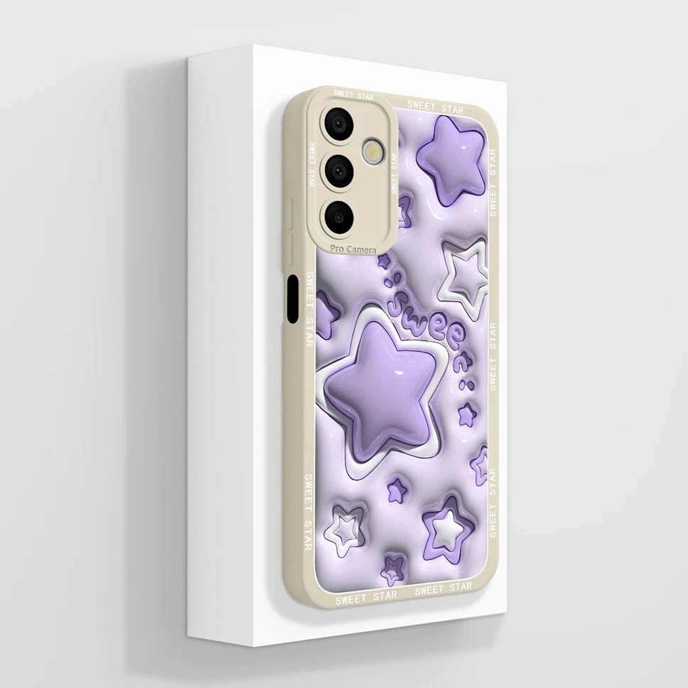 Phone Cases For Samsung Galaxy A15 Lovely Cats Camera Protection Soft Silicone Cover For SamsungGalaxy A 15 Fundas Bumper Coque