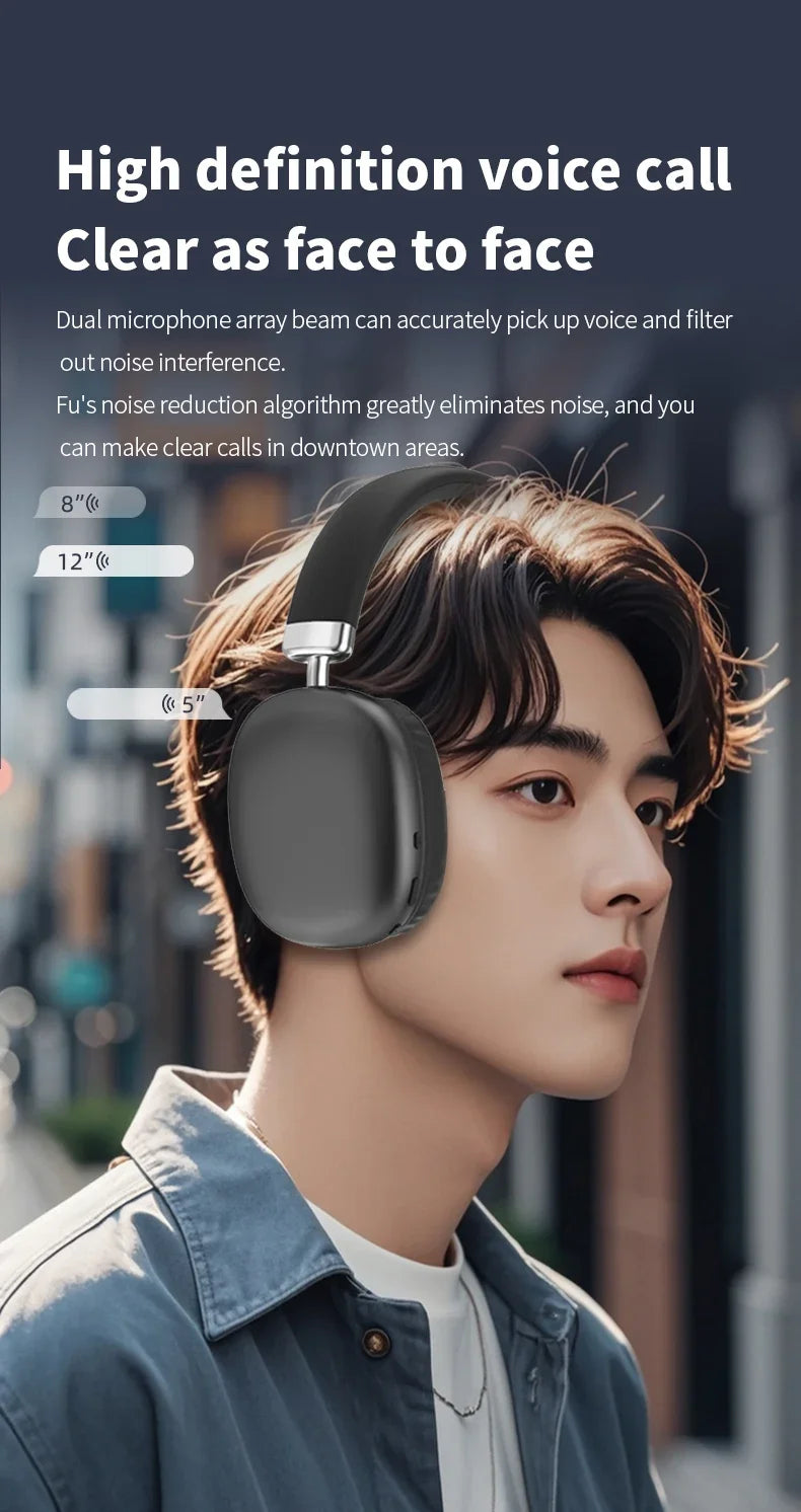 2025 NEW Air Max Bluetooth Earphone Over ear Wireless Headset stereo surround gaming Headphone For Apple Iphone Xiaomi Phone