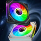 UPSIREN UF-1 PRISM 4 PRO Computer Chassis Fan 12cm ARGB 4 Pin PWM Quiet Cooling Fan 12V Large Air Volume 45.2CFM/600-1500RPM