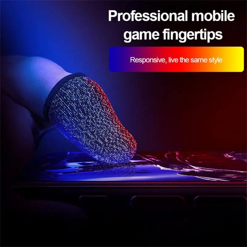 Mobile Game Fingertip Gloves For PUBG Gamer Sweatproof Anti-slip Touch Screen Finger Sleeve Breathable Gaming Finger Cover Cot