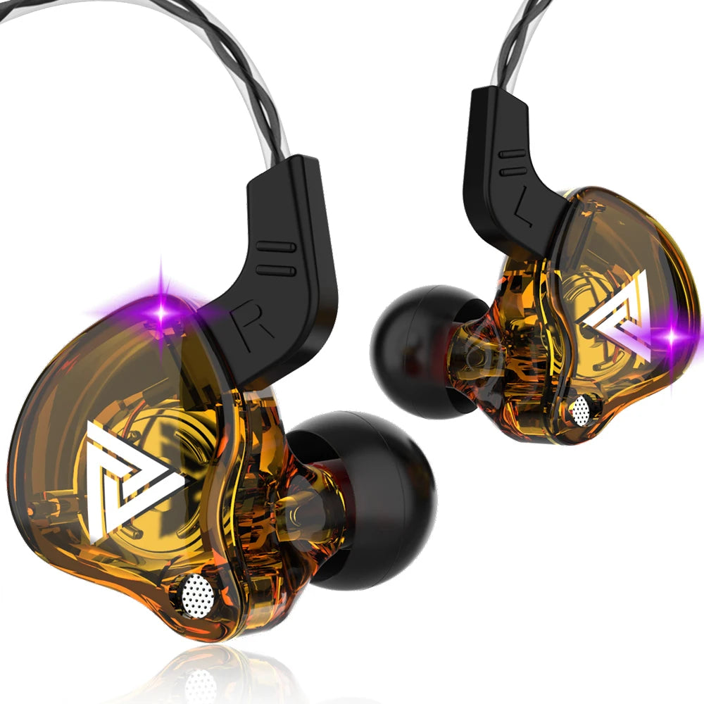 Genuine QKZ AK6 Gaming Headset Gamer Headphones 3.5mm Cable Ear Phones Noise Reduction Hands Free Wired Earphones For Sports