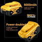 100% Original 20V 6.0Ah MAX Battery Power Tool Replacement for DeWalt DCB184 DCB181 DCB182 DCB200 20V  6A 18Volt 20v Battery.