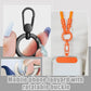 Metal Phone Lanyard Gasket Patch Rotatable Metal Buckle Hanging   Steel Clip Card Cord Tab Mobile Phone Accessories