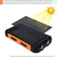 Real Capacity 200000mAh  Large Capacity Solar Power Bank New Portable With Lanyard Compass External Battery Outdoor Camping