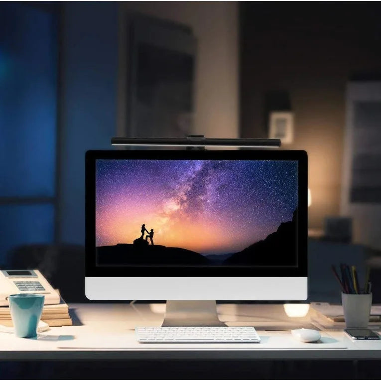 Monitor Light Bar LED Computer Screen Hanging Lights RGB Atmosphere Table Lamp for Work Study Read Gaming Stepless Dimmable