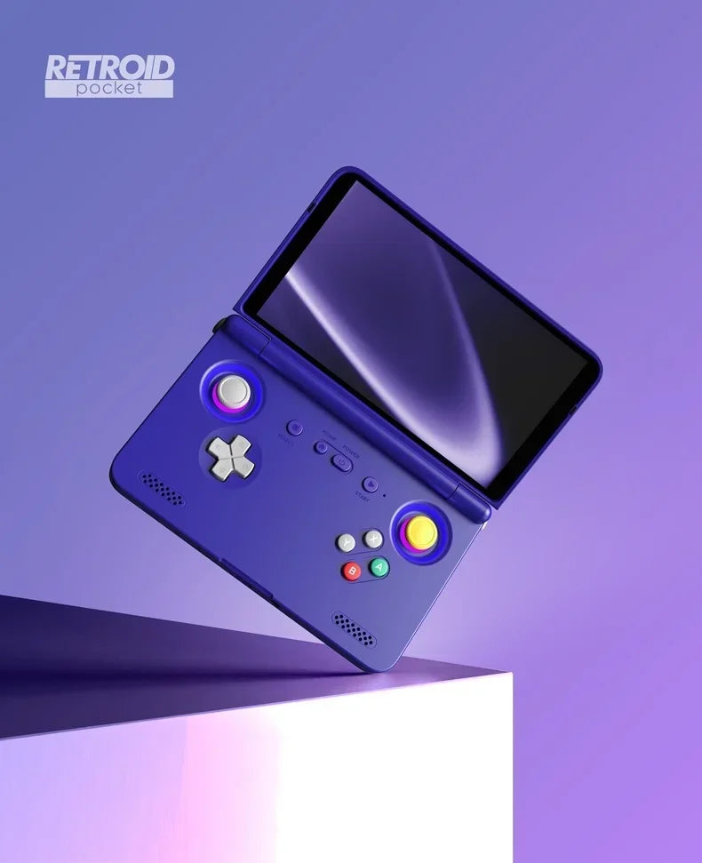 Retroid Pocket Flip2 Game Console 1080p Folding Game Console AMOLED 500Nits 5.5" Screen 5000mAh Handheld Game Machine Custom