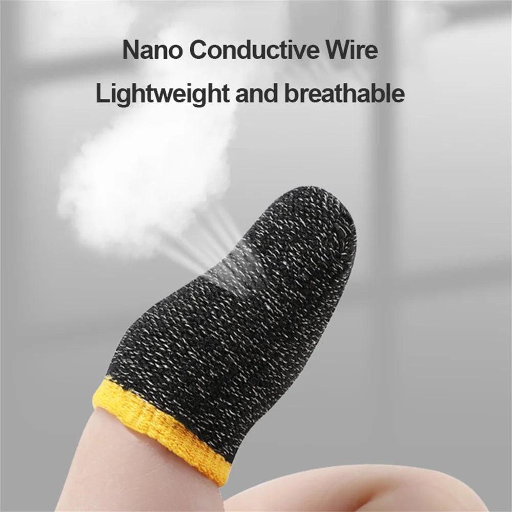 Mobile Game Fingertip Gloves For PUBG Gamer Sweatproof Anti-slip Touch Screen Finger Sleeve Breathable Gaming Finger Cover Cot