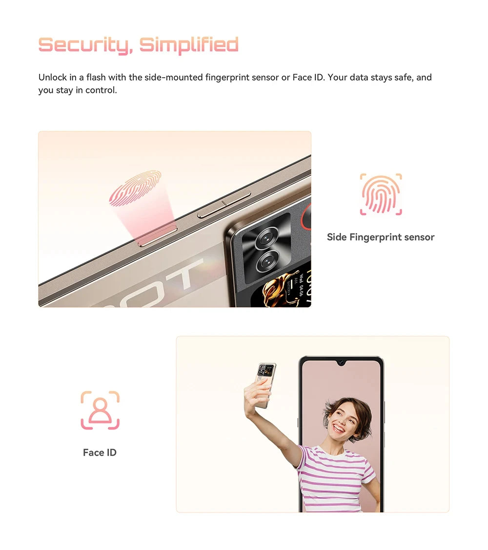 NEW Cubot X100 Android 15 Smartphone Dimensity 7025 5G 1.72" Rear Display 64MP Main Camera 5100mAh Battery 33W Fast Charging NFC