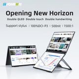 EHOMEWEI Dual Screen Portable Monitor X Series Drive-free Phone-touch FHD 2K 15.6“  16“ For Laptop Windows Macbook