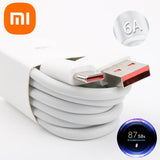 Original Xiaomi 6A 120W 90W 67W 55W 33W USB Type C Turbo Fast Charge Cable For Mi 14 13 12 11 Pro Redmi Note 12 11 T Pro POCO X4