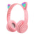 Over-Ear Headsets Cute Sports Headphones Wireless Headphones Cat Ear Bluetooth-Compatible Helmets Stereo Bass for Kids and Adult