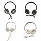 Sound Wired Headphones Over Ear Headset Bass HiFi Sound Music Stereo Earphones Flexible Adjustable Headset For PC Mobile