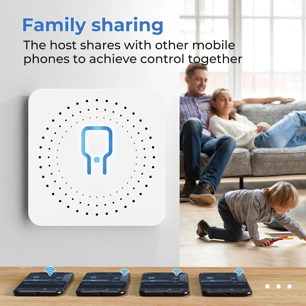 16A Tuya WiFi Smart Switch 2-way Control with Energy Monitor Switch Mini Smart Breaker Smart Life Control  Alexa Via Google Home