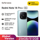 Xiaomi Redmi Note 14 Pro+ 5G 6.7" AMOLED 200MP Camera 120Hz Snapdragon 7s Gen 3 Global Version