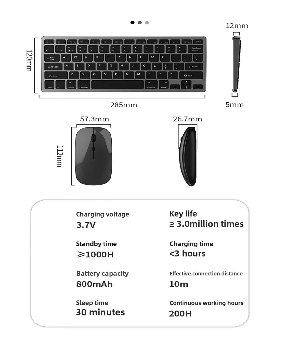 Wireless keyboard mouse combos 2.4G Bluetooth teclado e mouse kit pc clavier souris de ofertas claviers avec souris home office