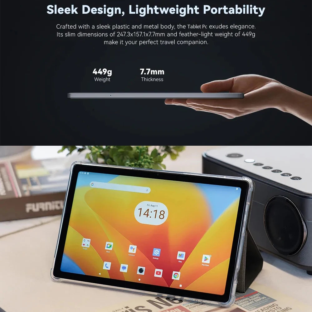 BDF-Y7 New 5G Pad 10.1 Inch Tablets Octa Core 8GB+256GB ROM HD Display Double SIM Dual Cameras Tablet Pc with Keyboard Mouse