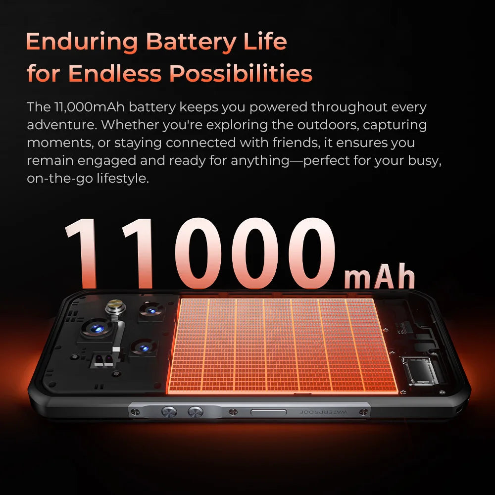 【World premier】Oukitel WP55 Pro 5G Rugged Smartphone 48GB(16+32) +512GB 11000mAh 33W  108MP 6.6"  FHD+ Cell Phone