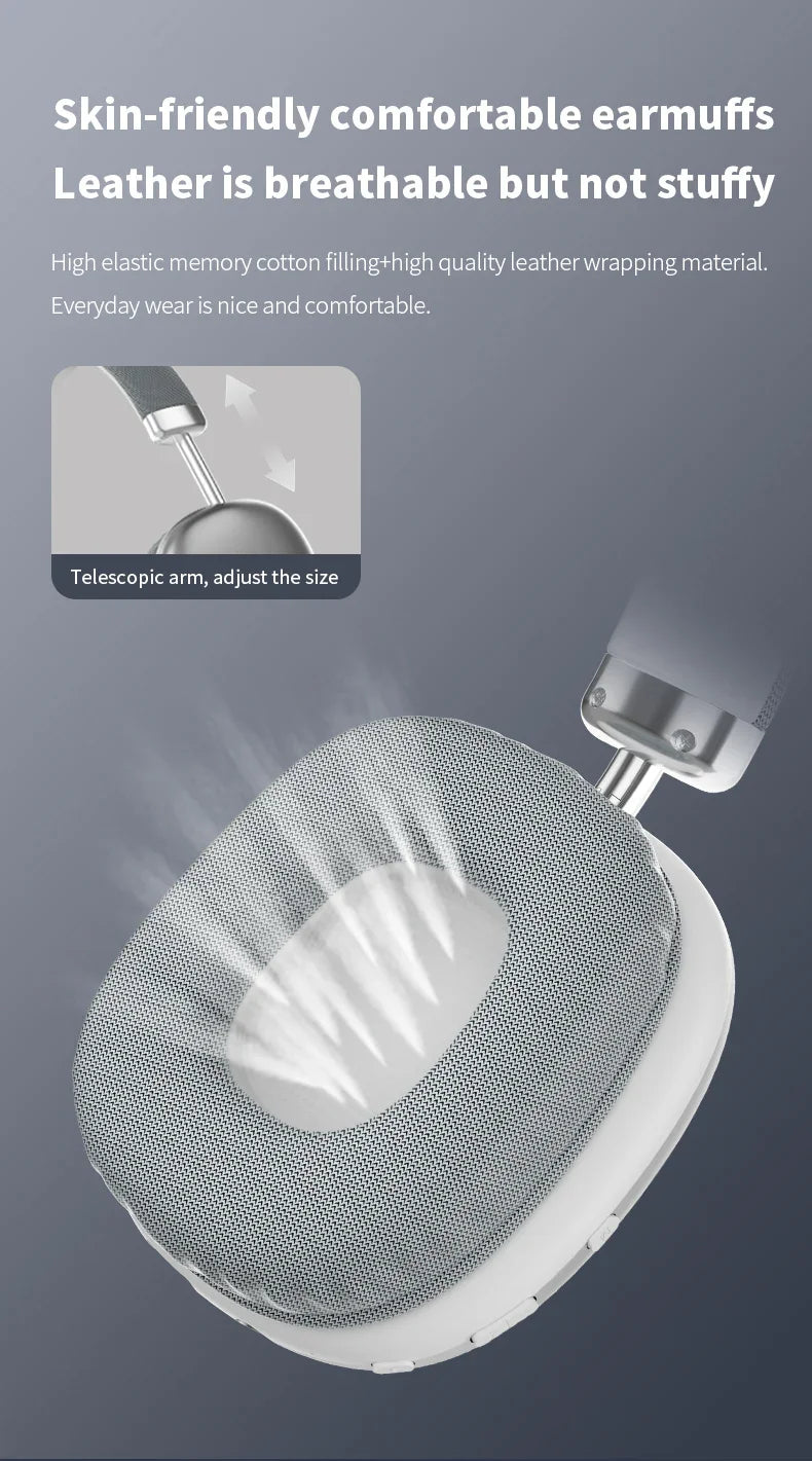 2025 NEW Air Max Bluetooth Earphone Over ear Wireless Headset stereo surround gaming Headphone For Apple Iphone Xiaomi Phone