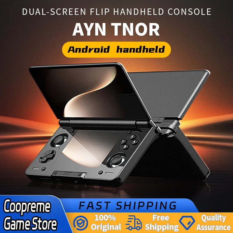 AYN Thor Android Handheld Dual Screen Clamshell 6'' AMOLED Screen 1080p Gaming Entertainment Device