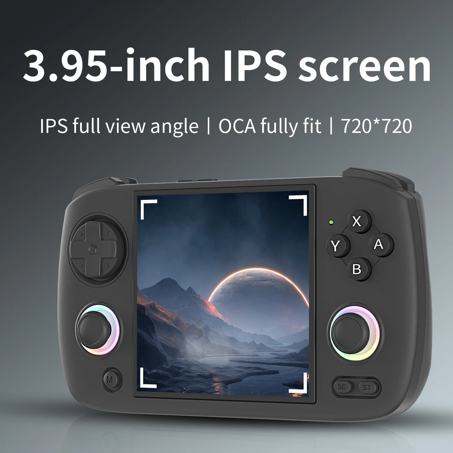 ANBERNIC RG CubeXX Handheld Game Console 3.95" IPS 720*720 Screen Linux WIFI Bluetooth HD-Connection Retro Video Gaming Console