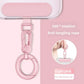 Metal Phone Lanyard Gasket Patch Rotatable Metal Buckle Hanging   Steel Clip Card Cord Tab Mobile Phone Accessories
