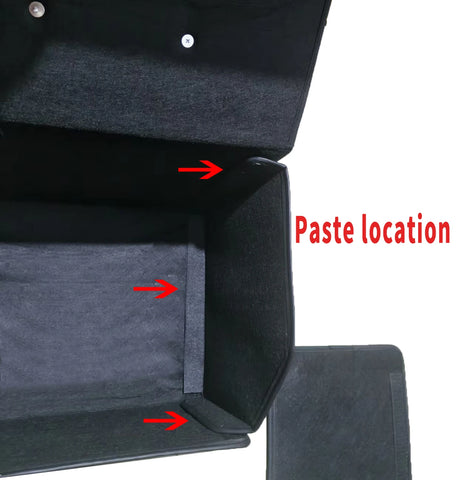 Car Trunk Organizer Box, Large Capacity, Auto Multiuse Tools, Storage Bag, Stowing, Tidying, Leather, Folding for Emergency