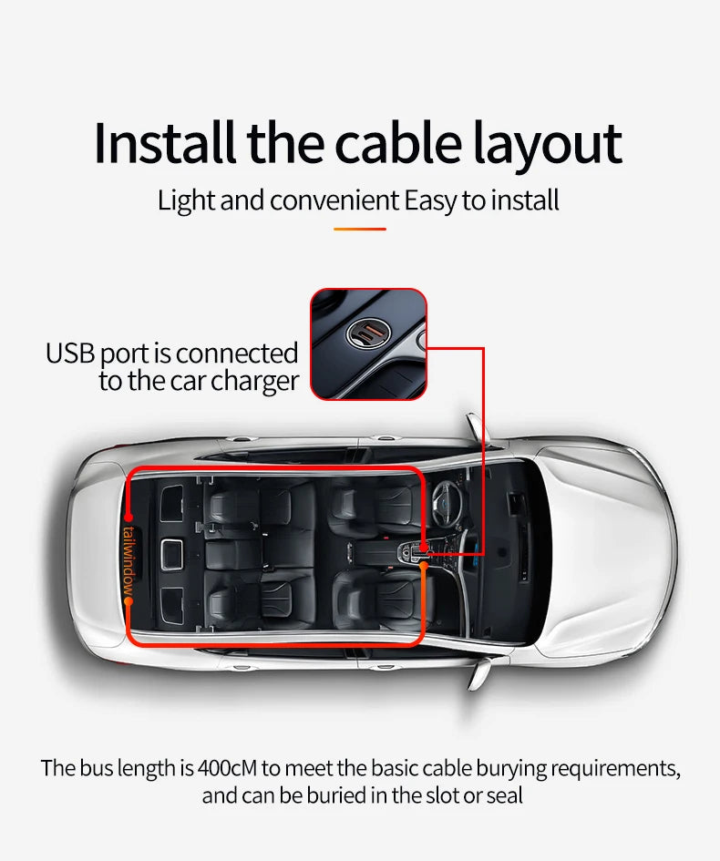 USB Dynamic Devil Eyes Light Car Windshield Dynamic LED Matrix Panel Screen Light for Car Truck Window Decor Lighting 11 Modes