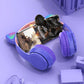 Over-Ear Headsets Cute Sports Headphones Wireless Headphones Cat Ear Bluetooth-Compatible Helmets Stereo Bass for Kids and Adult