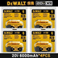 100% Original 20V 6.0Ah MAX Battery Power Tool Replacement for DeWalt DCB184 DCB181 DCB182 DCB200 20V  6A 18Volt 20v Battery.